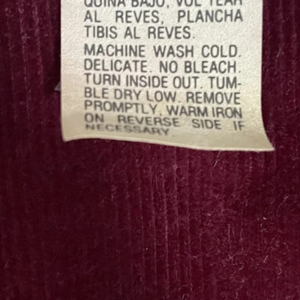 VTG Lindsey Scott Sport Purple Corduroy Golf Blazer Jacket USA Made Size 8